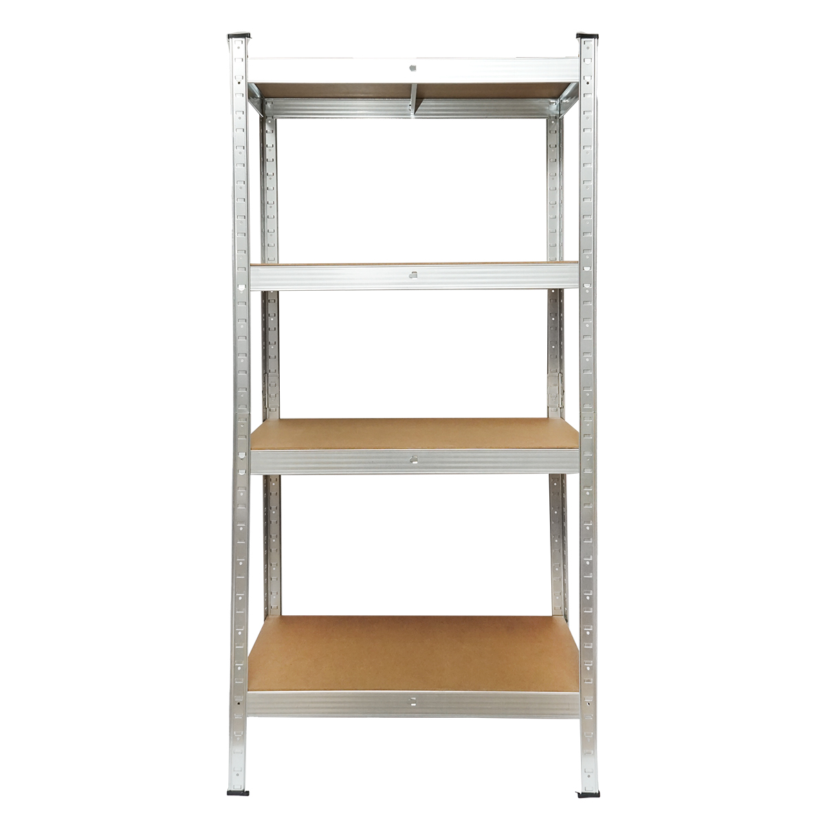 Raft metalic cu 4 polite MDF, 144x70x40cm, 50kg/polita, montaj fara suruburi Breckner Germany