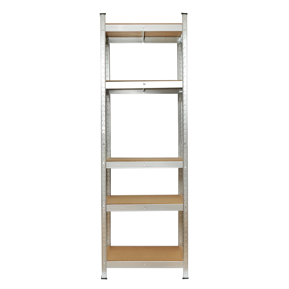 Raft metalic cu 4 polite MDF, 180x60x45cm, 100kg/polita, montaj fara suruburi Breckner Germany