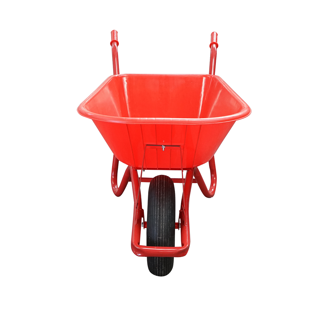 Roaba rosie 85L cu roata pneumatica 400/8, cadru metalic si cuva plastic 940x580x300mm Thor – imagine 2