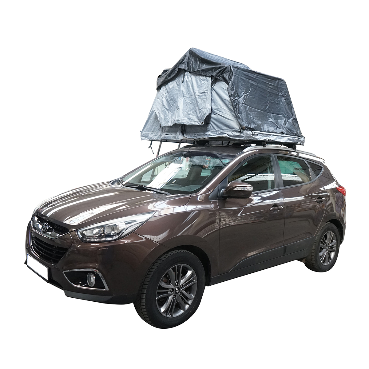 Cort auto impermeabil pentru 2 persoane, prindere pe plafon cu plaforma si scara