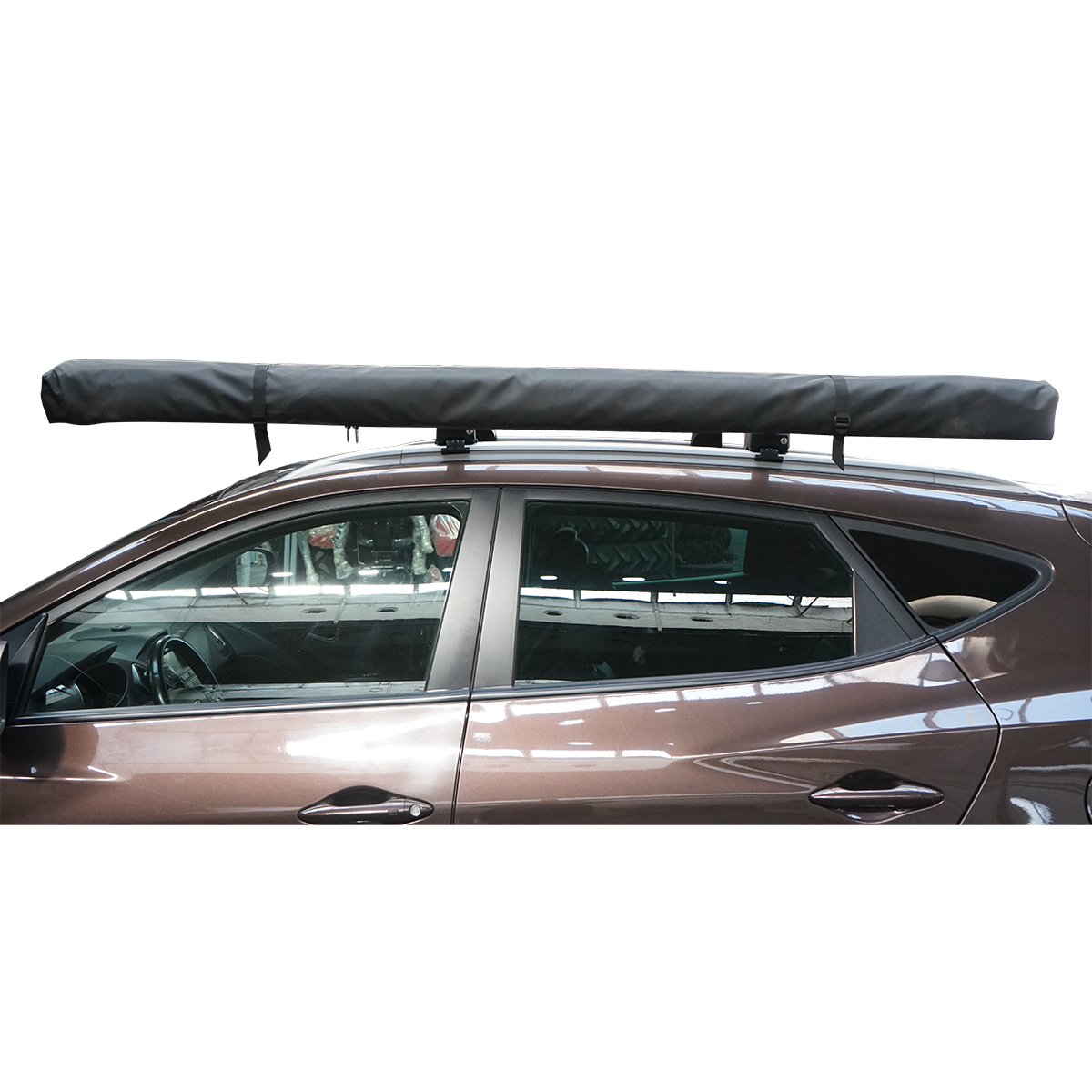 Cort umbrar lateral auto 200x250cm, marchiza, pliabil cu prindere pe plafon – imagine 3