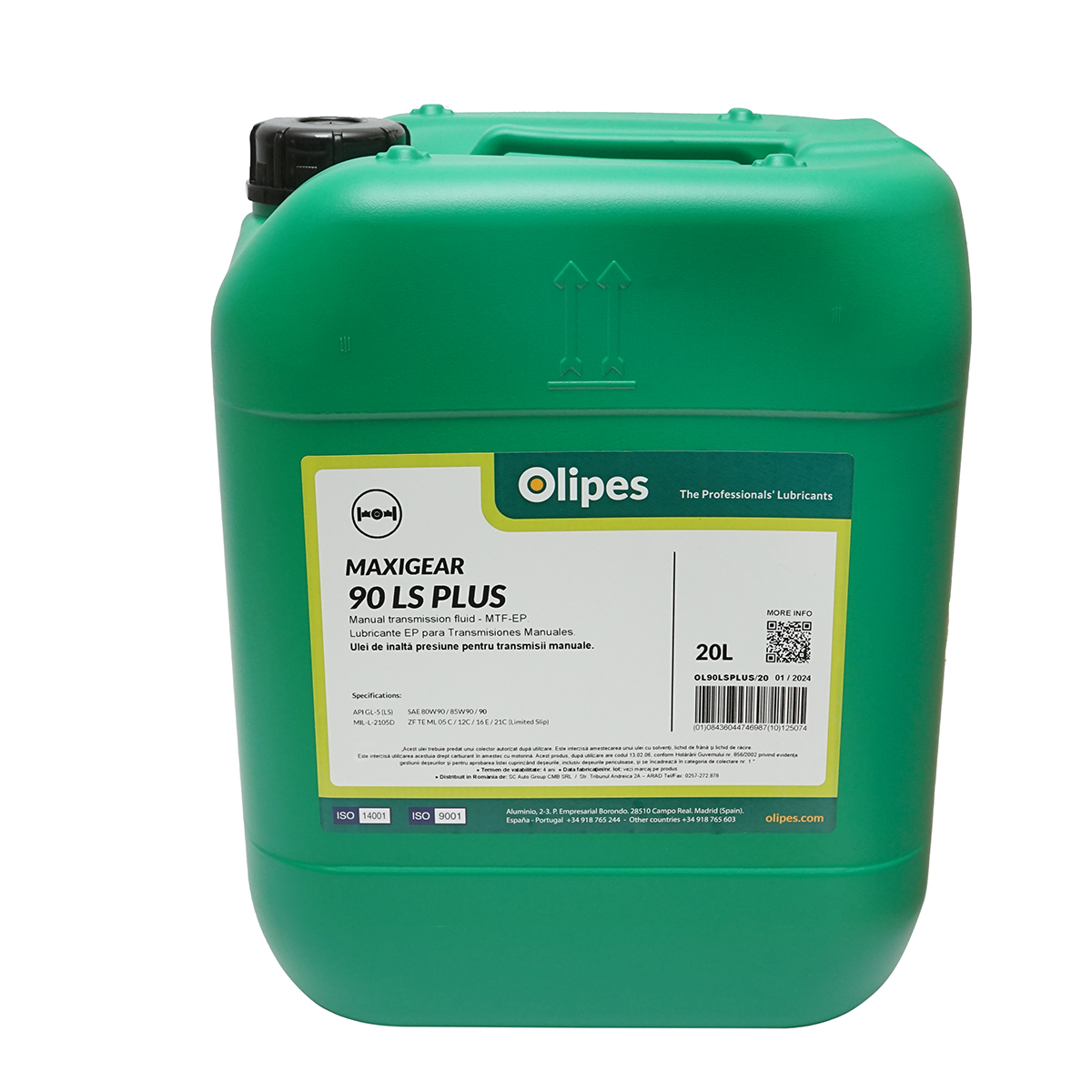 Ulei Olipes pentru transmisie manuala MAXIGEAR 90 LS PTF-LS 20L