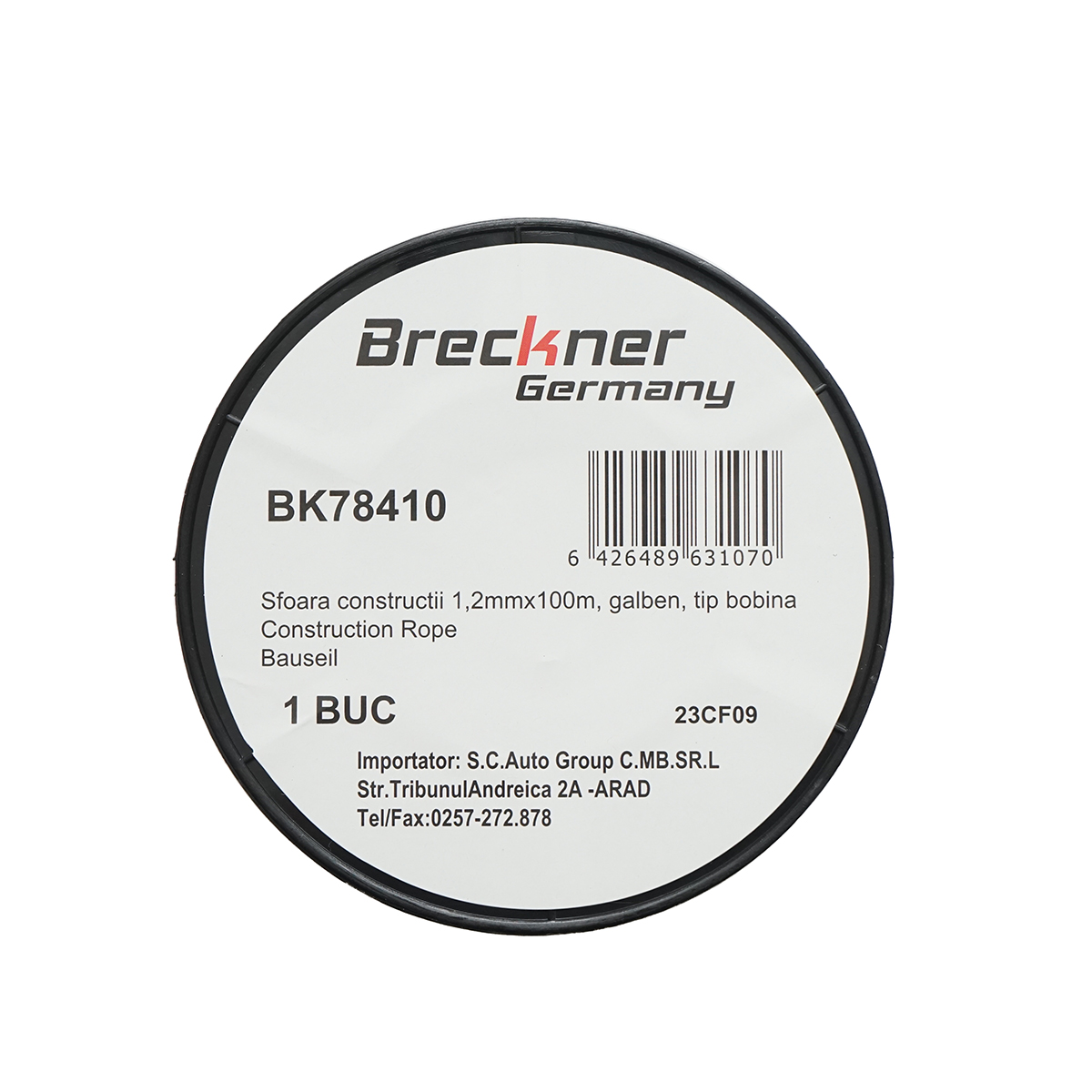 Tambur sfoara galbena pentru zidarie 1.2mmx100m Breckner Germany – imagine 2