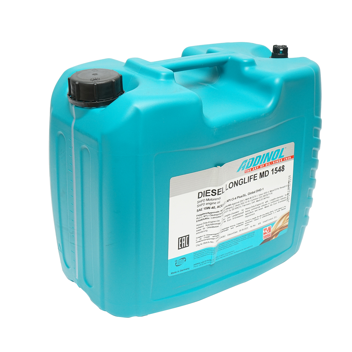 Ulei 20L Longlife MD1548 15W40 Addinol pentru motoare diesel	 – imagine 3