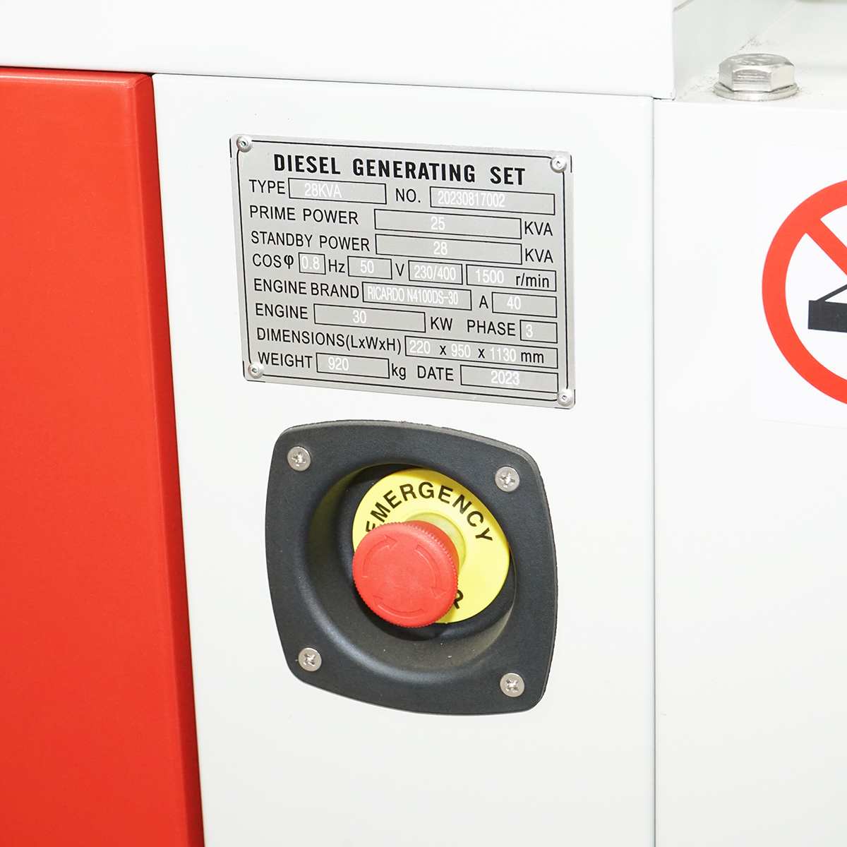 Generator electric trifazat 28KVA, 230/400V cu motor diesel Ricardo N4100DS-30KW – imagine 4