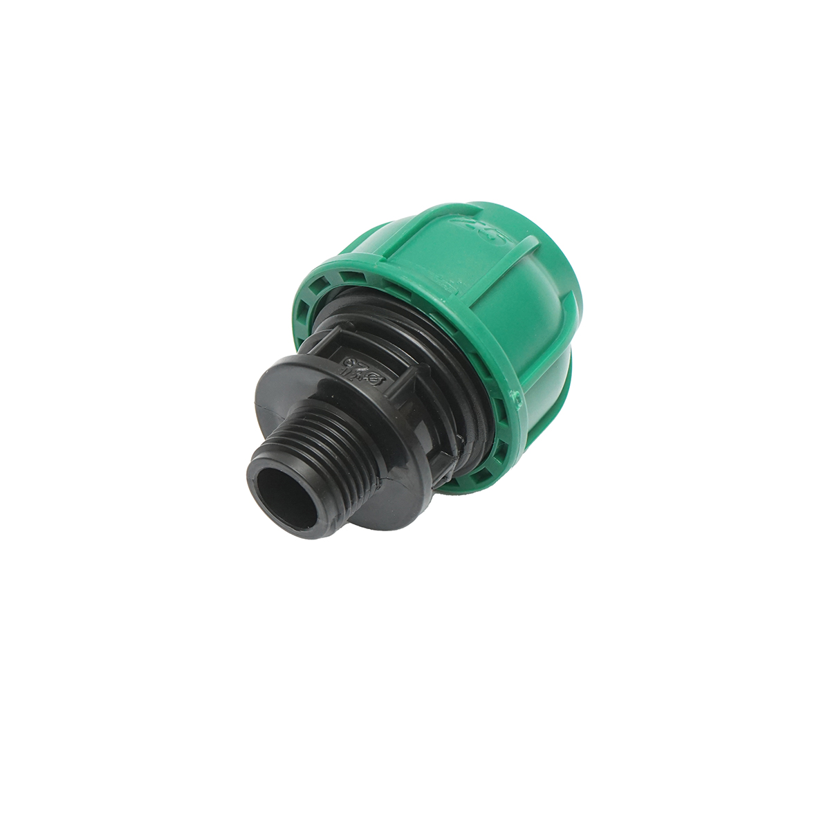 Racord compresiune cu filet exterior D25mmx1/2 toll, PN10 Bar pentru sisteme de irigatii – imagine 2