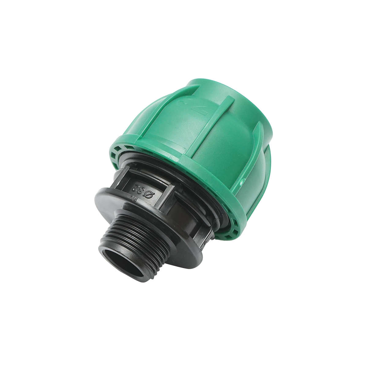 Racord compresiune cu filet exterior D32mmx3/4 toll, PN10 Bar pentru sisteme de irigatii – imagine 2