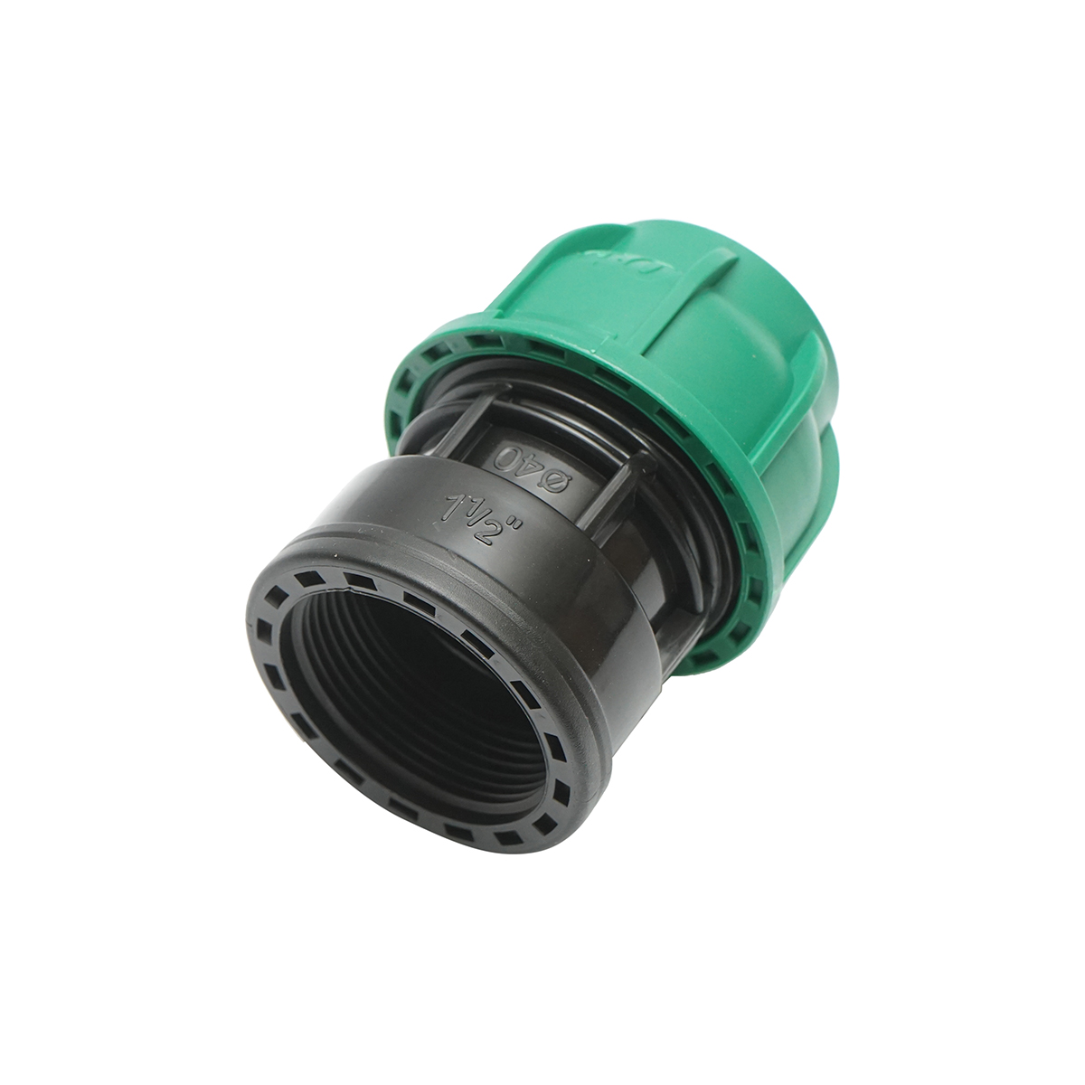 Racord compresiune cu filet interior D40mmx1-1/2 toll, PN10 bar pentru sisteme de irigatii – imagine 2