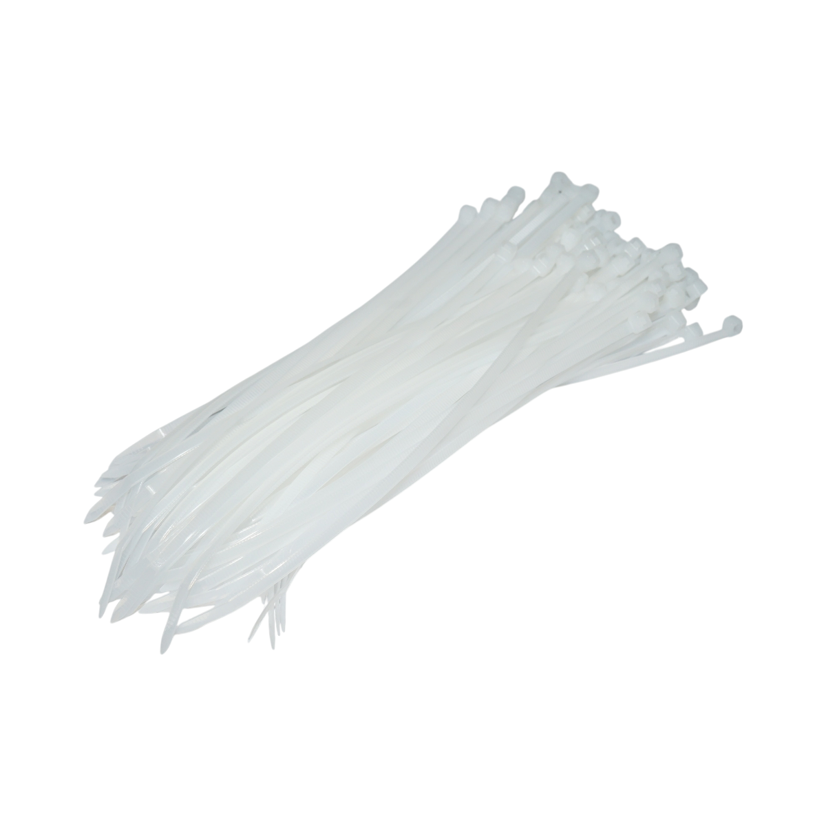 Faseta colier plastic alb 4.8x250mm 100 buc/set Longroad