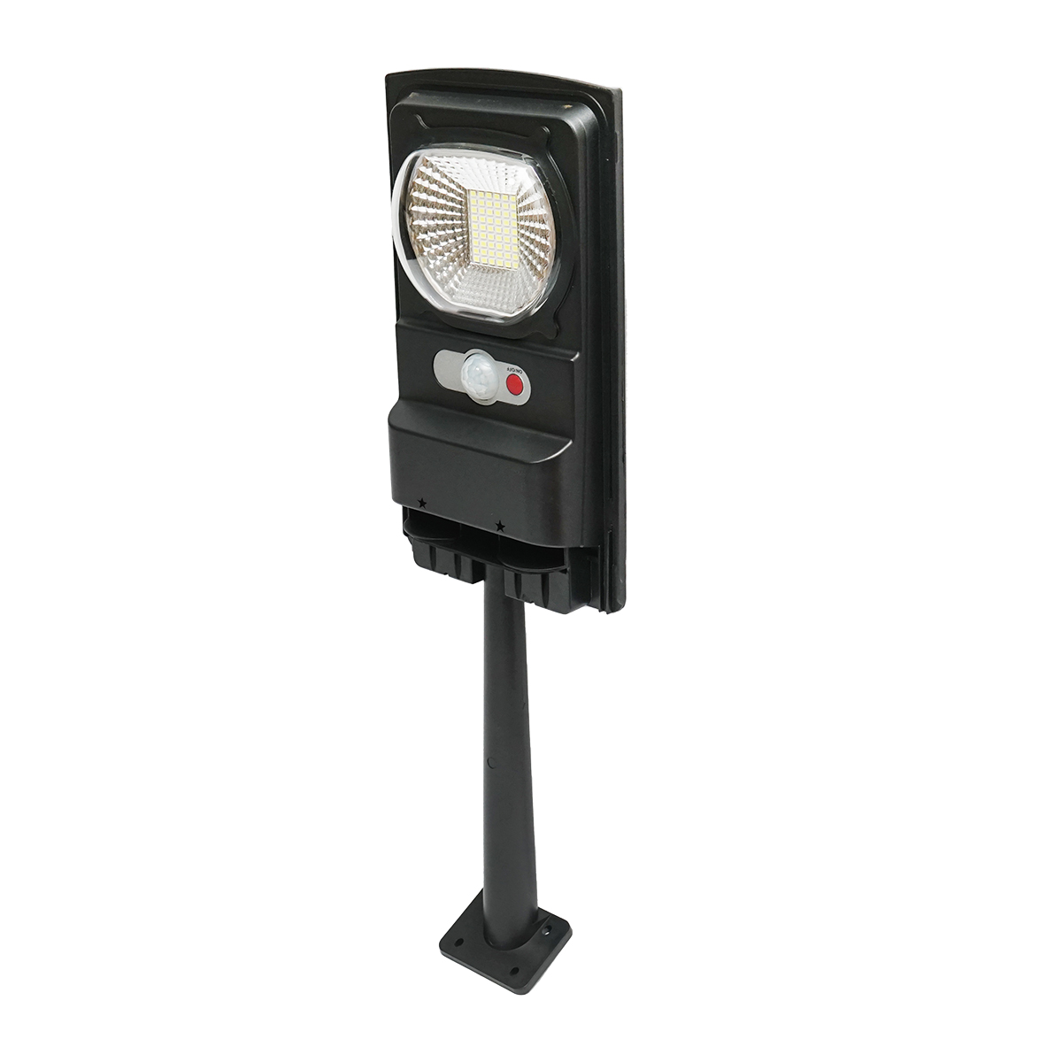 Lampa solara LED 100W, 6500K, 187lm cu panou solar 3W, baterie LiFePO4 3.2V/3Ah, brat prindere 250mm IP65 Breckner Germany