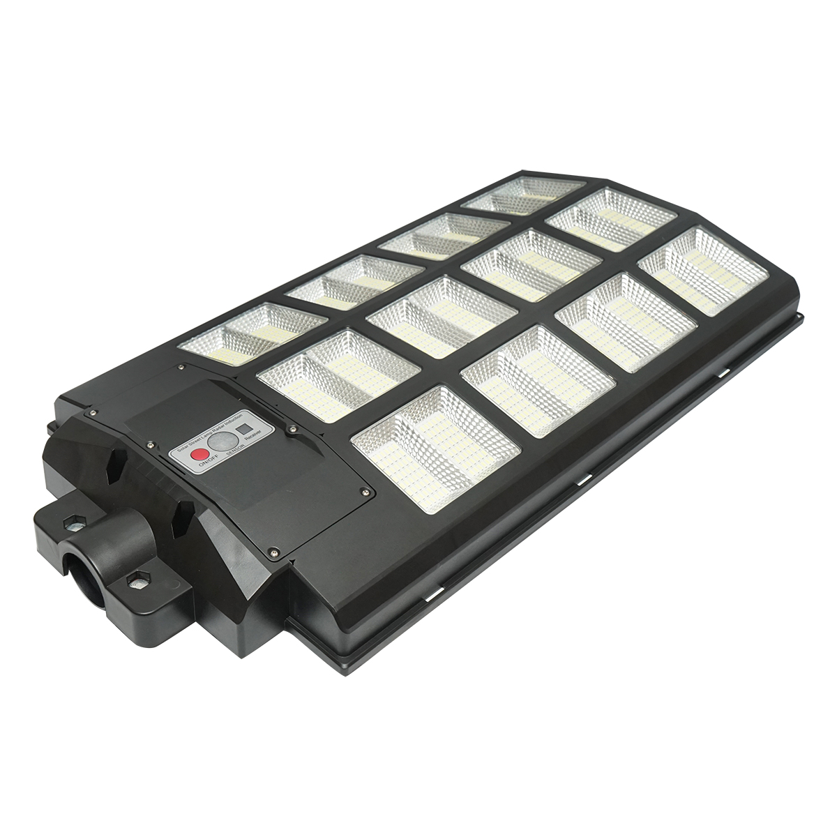 Lampa solara LED iluminat stradal 1200W, 6500K, IP65 cu panou solar senzor de miscare telecomanda Breckner Germany – imagine 6