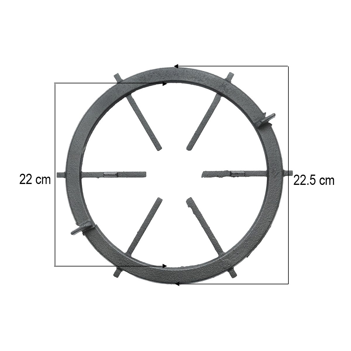 Gratar rotund pentru arzator pe gaz – imagine 3