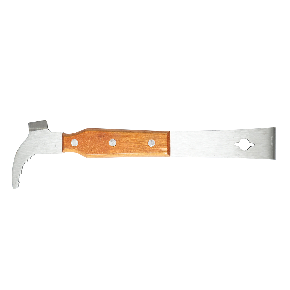 Dalta apicola din inox cu maner din lemn si scara tip L 260mm