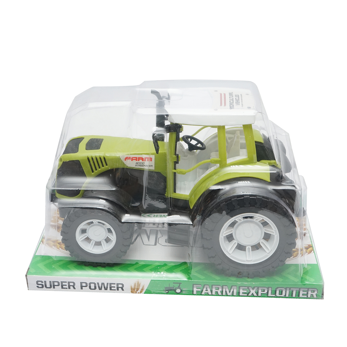 Tractor verde, 300x200x190mm jucarie copii +3 ani – imagine 3