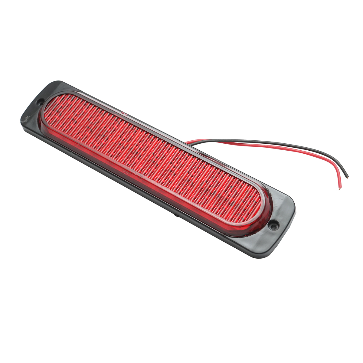 Lampa laterala gabarit slim LED 12-24V rosie 195x45x15mm FR1280 Breckner Germany – imagine 3