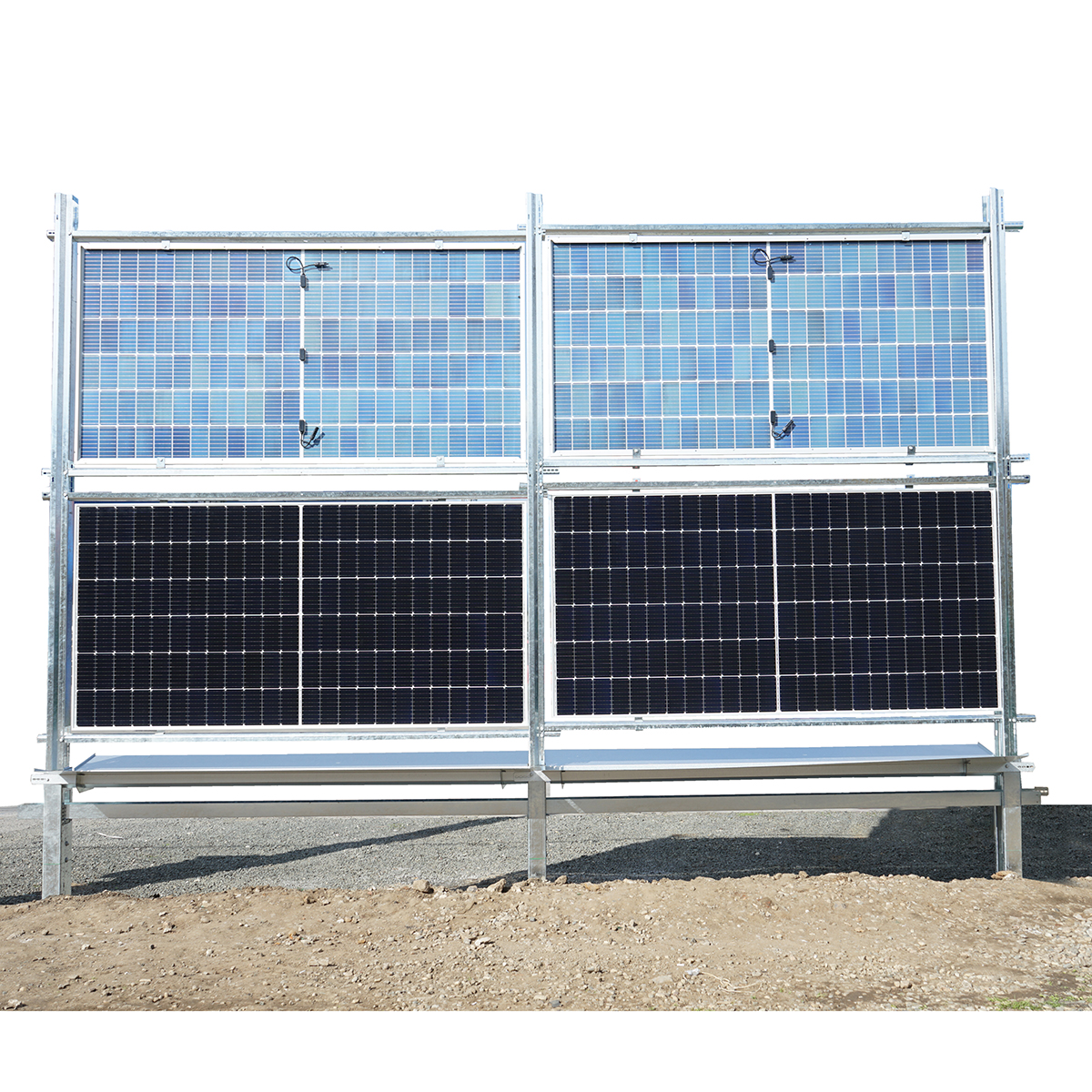 Kit gard, structura pentru 20 panouri solare fotovoltaice bifaciale 660-680W – imagine 3