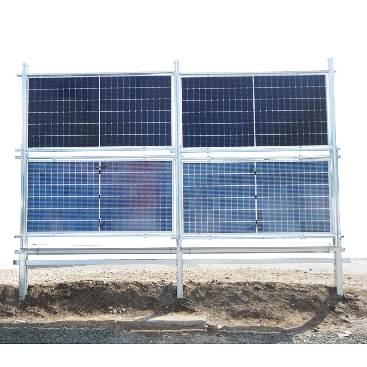 Kit gard, structura pentru 20 panouri solare fotovoltaice bifaciale 660-680W – imagine 5