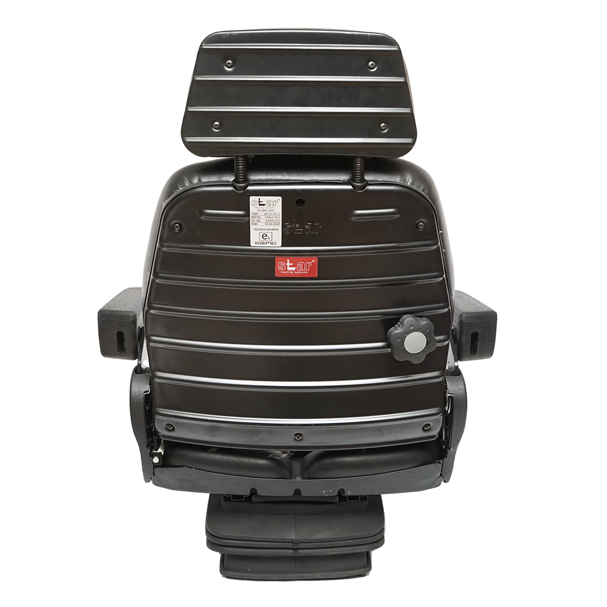 Scaun universal reglabil cu amortizor cotiere si tetiera pentru Tractor Forestier – imagine 3