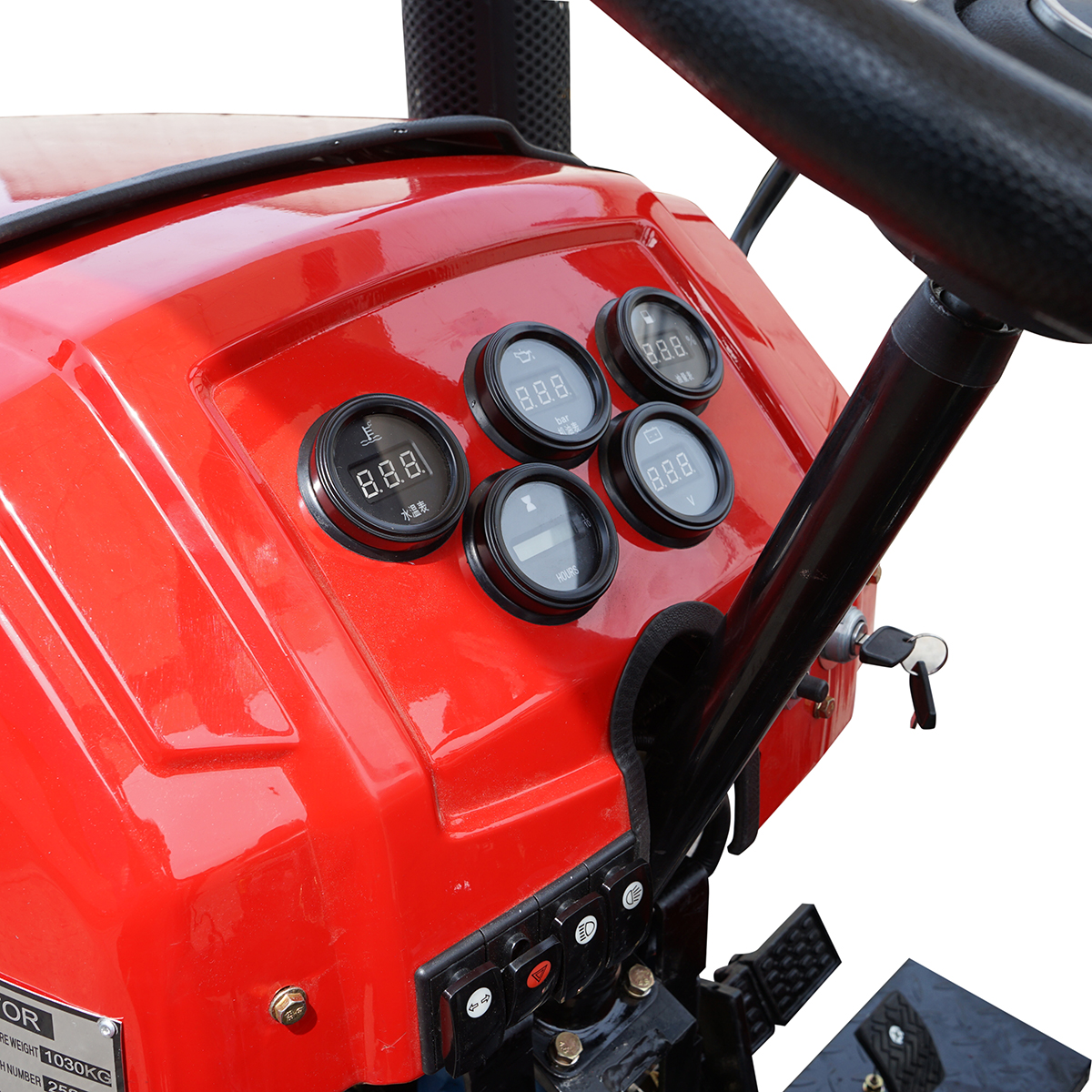 Tractor 25HP 4x4 rosu cu semicabina seria 244 – imagine 10