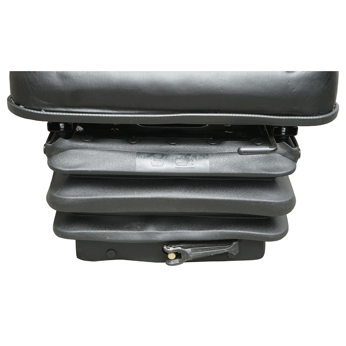 Scaun universal reglabil pe inaltime si greutate 50-130Kg, cotiere si spatar rabatabil 40-80° pentru tractor, utilaje agricole, industriale, stivuitor – imagine 5