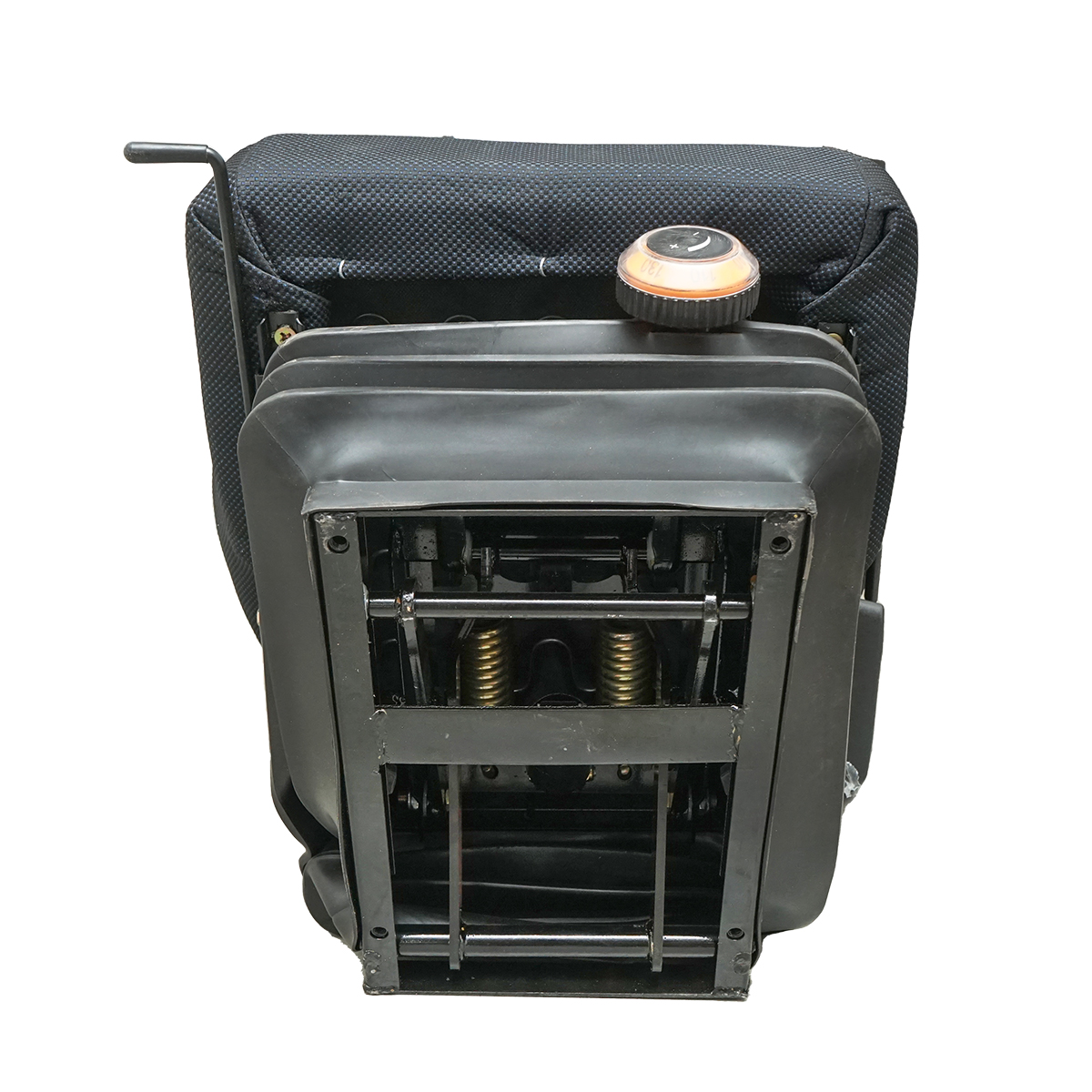 Scaun universal reglabil pe greutate 40-130Kg, cotiere si spatar rabatabil 50-90° pentru tractor, utilaje agricole, industriale, stivuitor – imagine 5