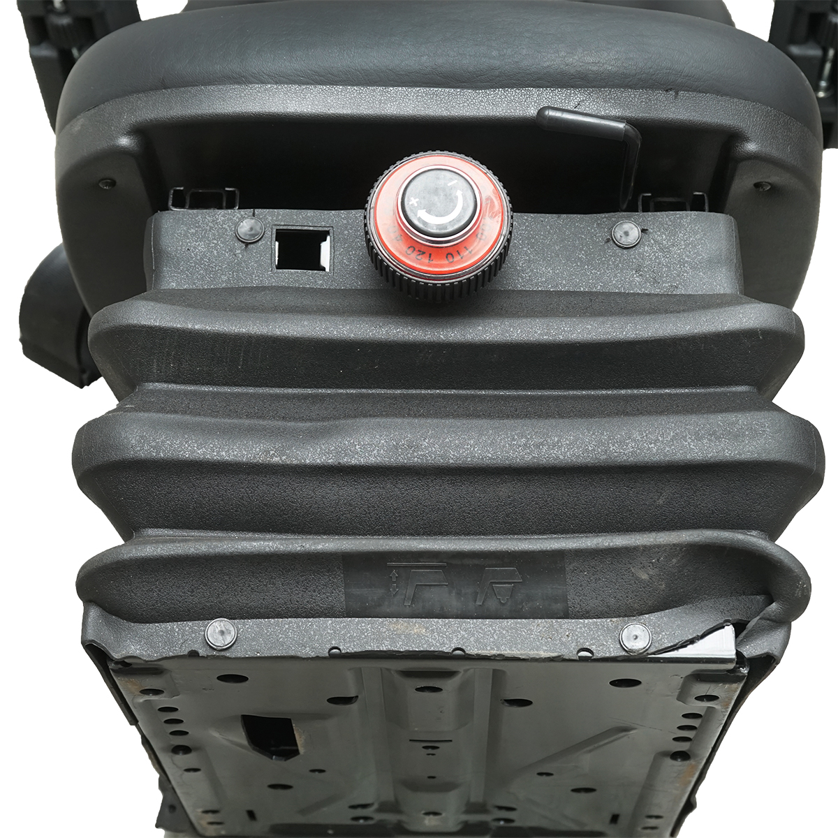 Scaun universal reglabil pe inaltime si greutate 40-120Kg, cotiere si spatar rabatabil 50-90° pentru tractor, utilaje agricole, industriale, stivuitor – imagine 5
