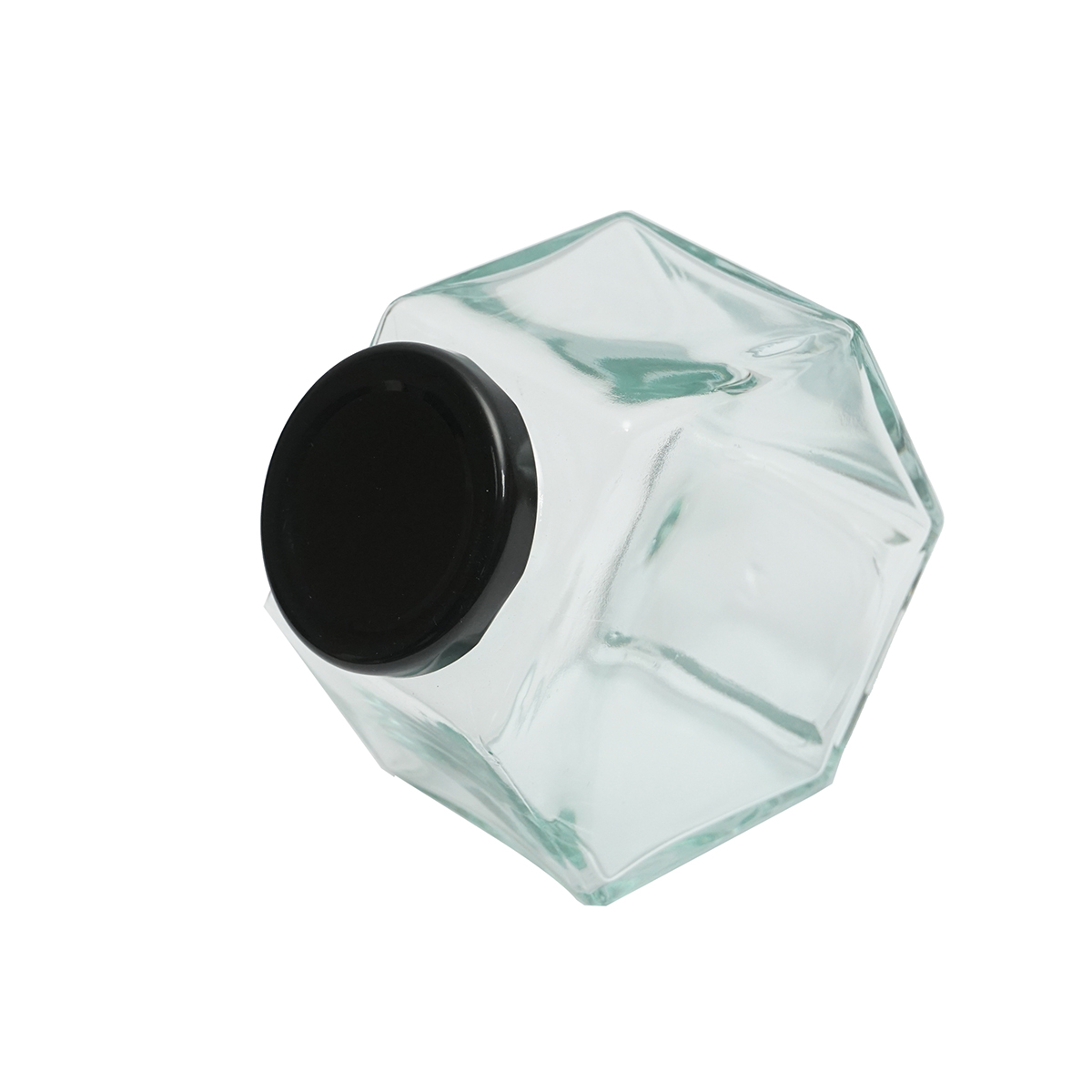 Borcan din sticla cu capac pentru miere 500ml – imagine 2