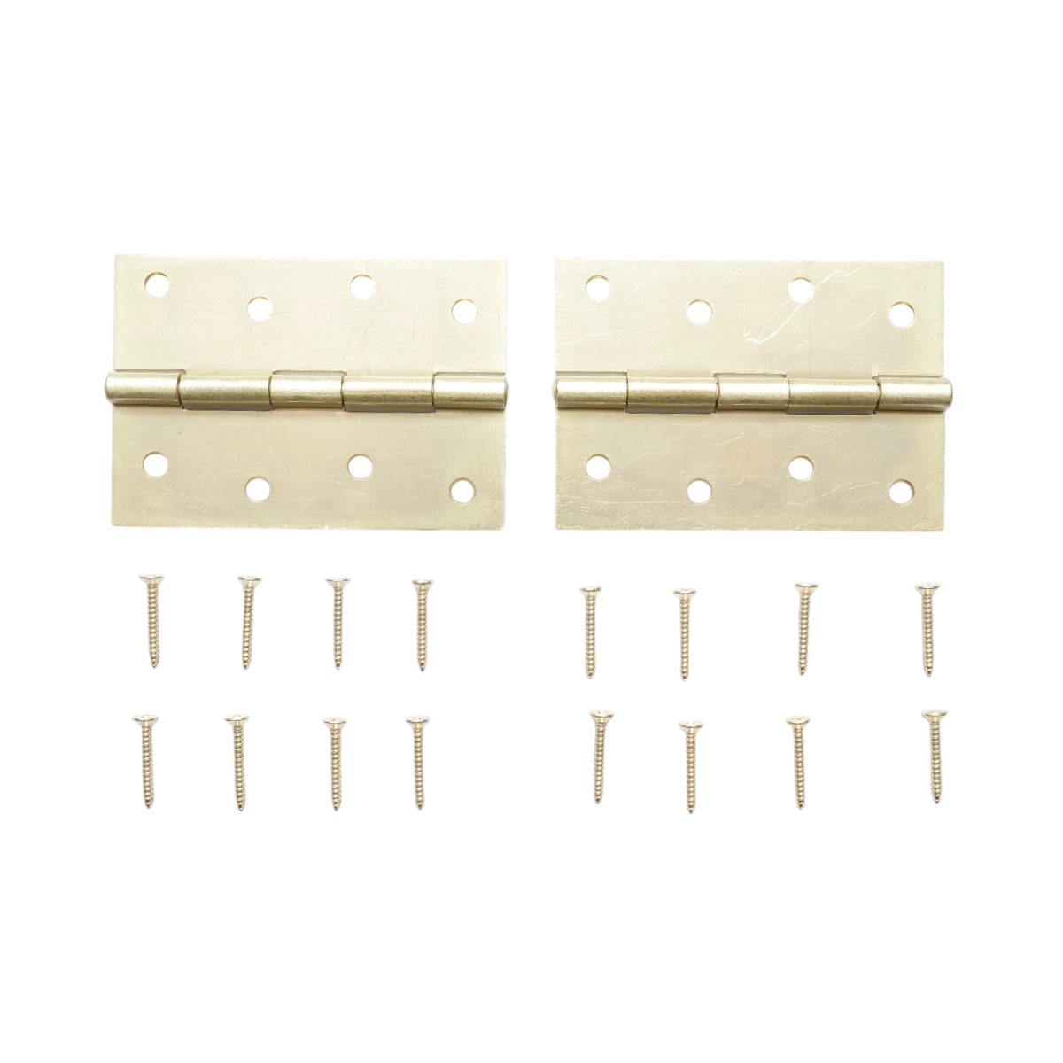Set 2 balamale mobilier tip fluture 100x70mm, otel zincat auriu, suruburi incluse