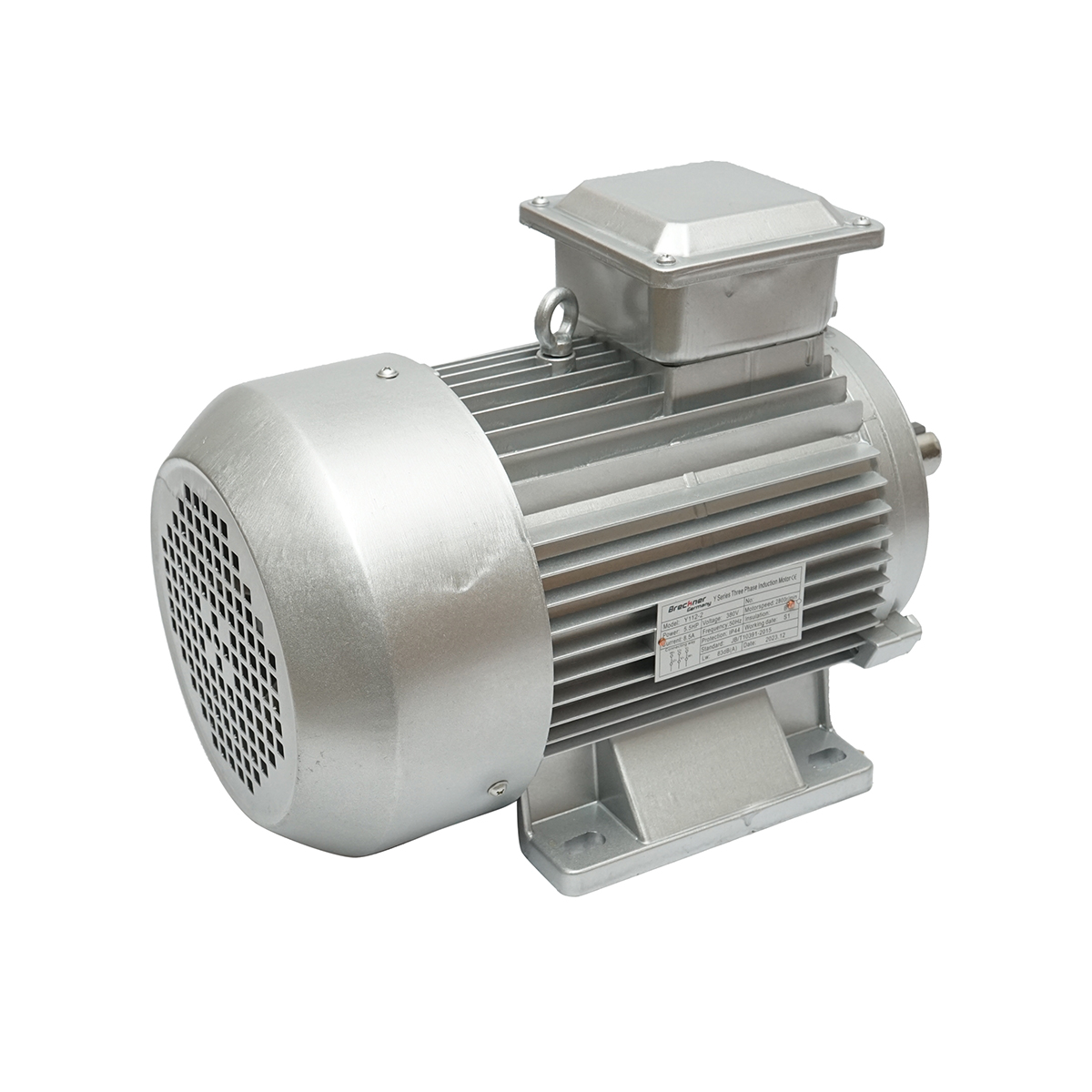 Motor electric trifazat 4KW, 380V cu bobinaj din cupru si carcasa de aluminiu IP44 – imagine 3