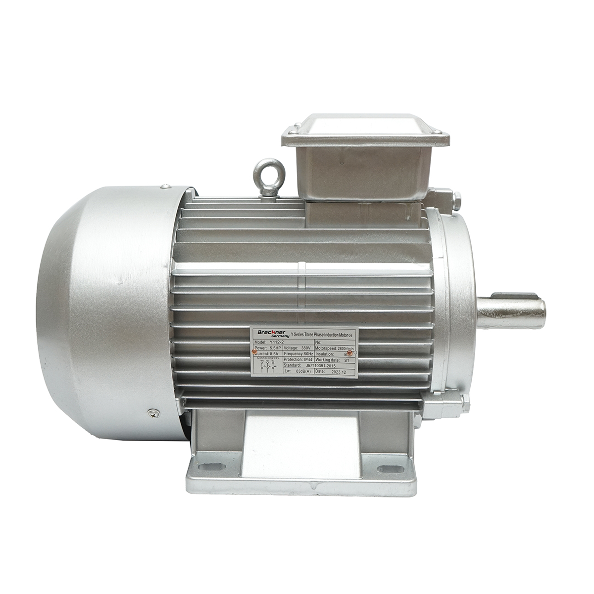 Motor electric trifazat 4KW, 380V cu bobinaj din cupru si carcasa de aluminiu IP44 – imagine 4