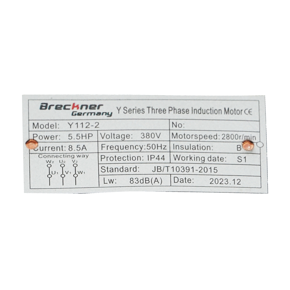 Motor electric trifazat 4KW, 380V cu bobinaj din cupru si carcasa de aluminiu IP44 – imagine 5