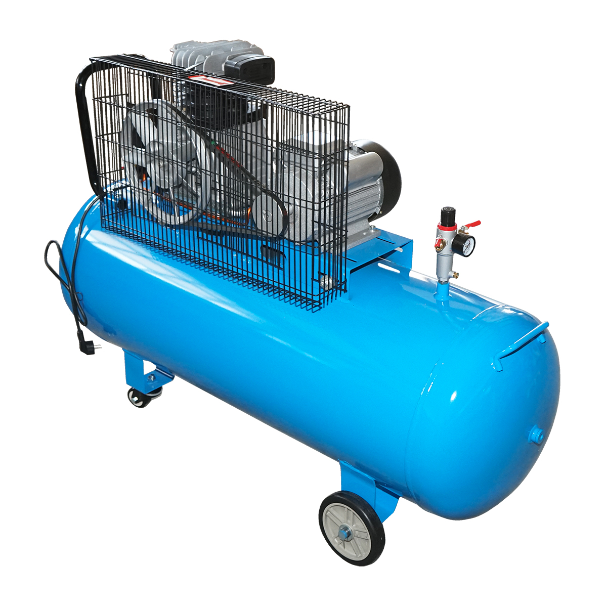 Compresor aer 220V, 200L putere 2.2kW/3CP presiune maxima 8 Bar, debit 250L/min Breckner Germany – imagine 5