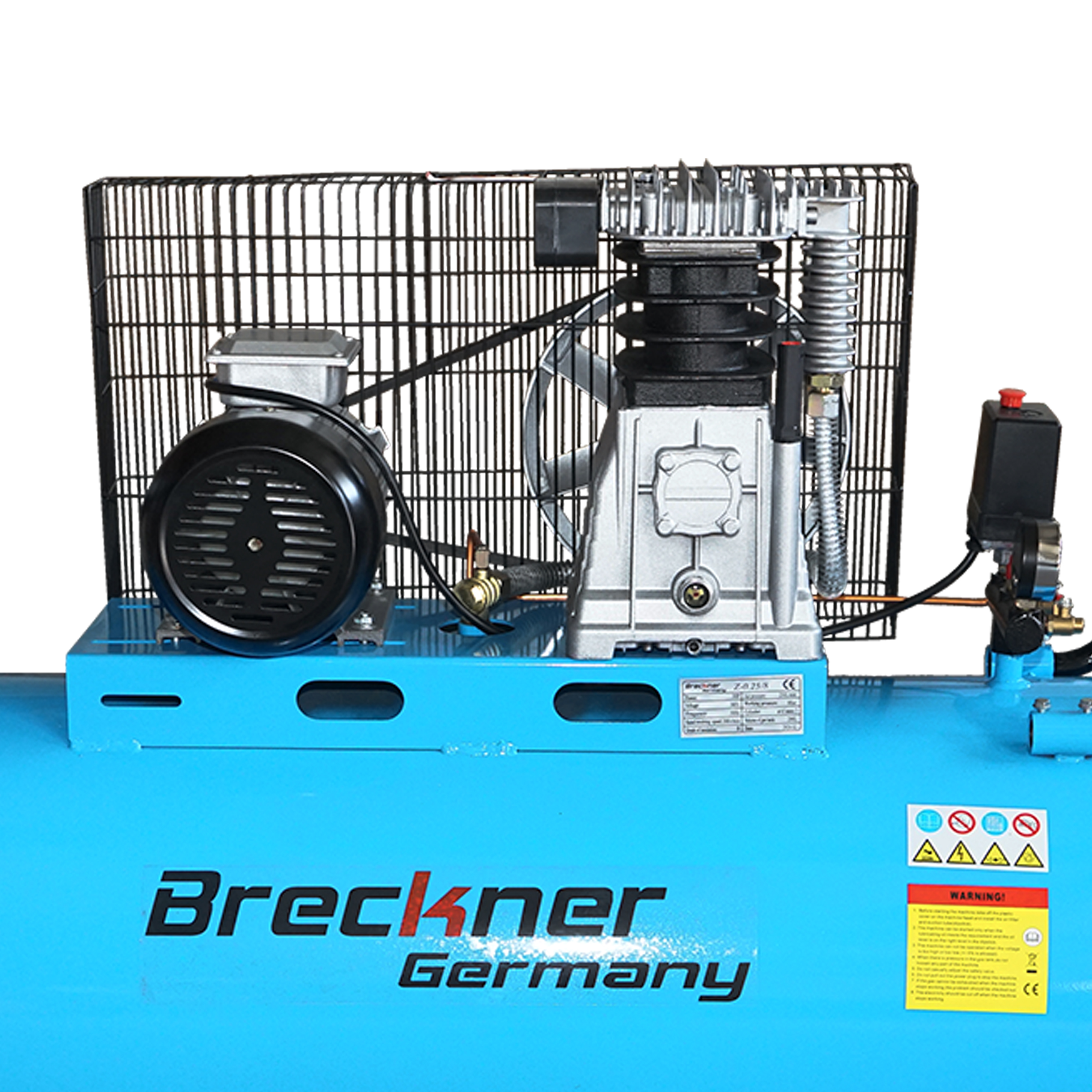Compresor aer 380V, 200L putere 2.2kW/3CP presiune maxima 8 Bar, debit 250L/min Breckner Germany – imagine 5