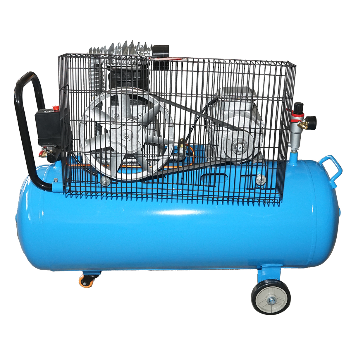 Compresor aer 220V, 100L putere 2.2kW/3CP presiune maxima 8 Bar, debit 250L/min Breckner Germany – imagine 3