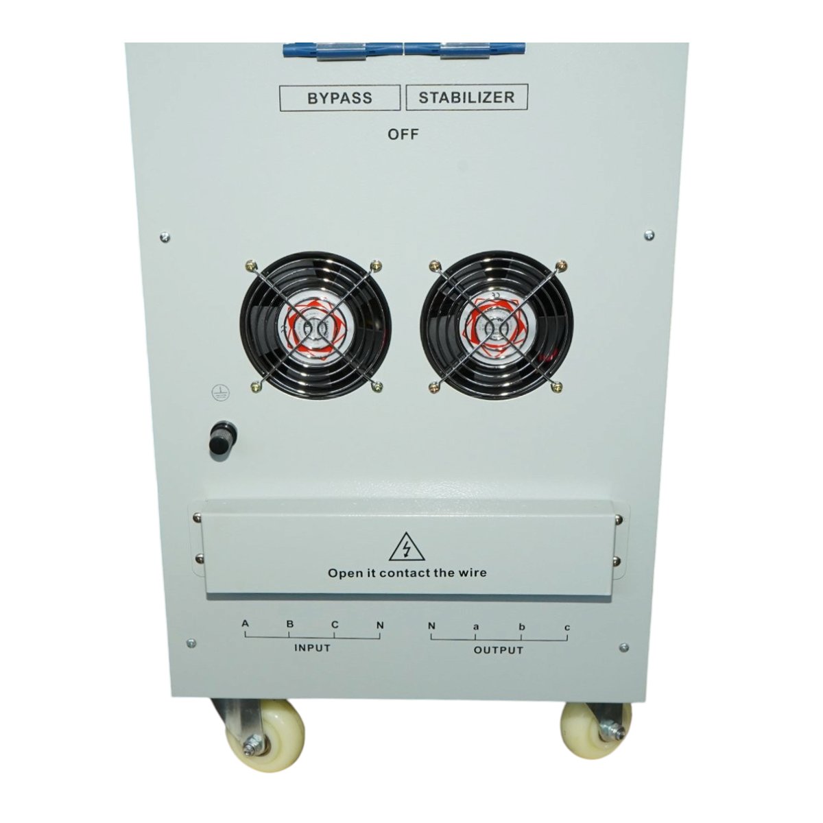 Stabilizator automat de tensiune 45KVA trifazat cu servomotor, bypass, afisaj LCD Breckner Germany – imagine 10