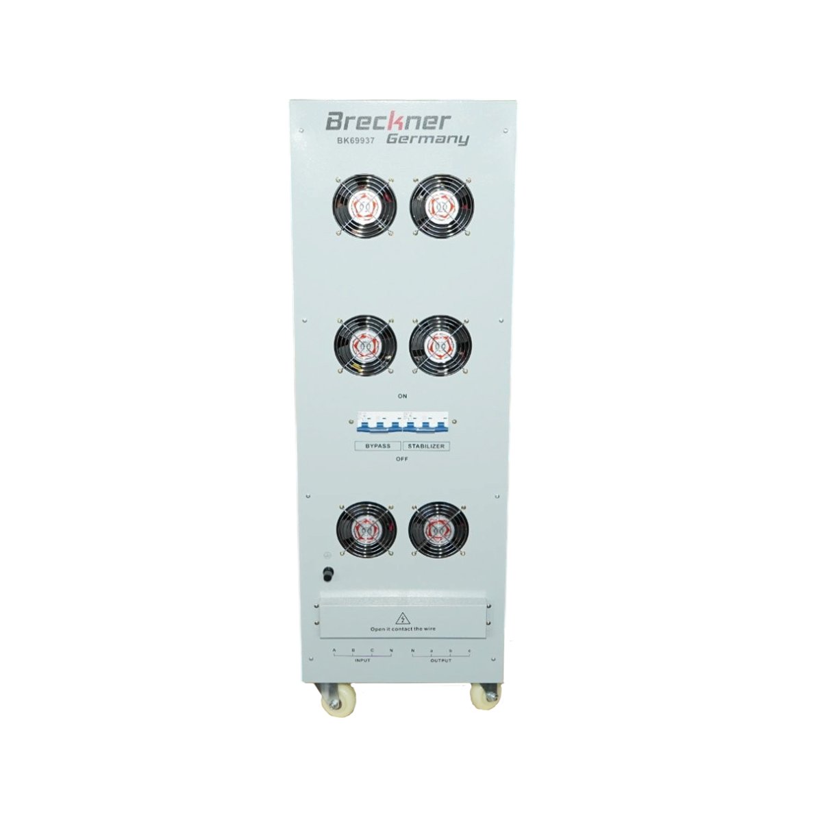 Stabilizator automat de tensiune 45KVA trifazat cu servomotor, bypass, afisaj LCD Breckner Germany – imagine 4