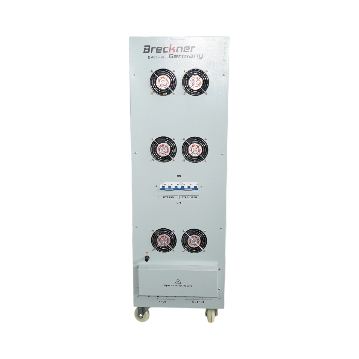 Stabilizator automat de tensiune 80KVA trifazat cu servomotor, bypass, afisaj LCD Breckner Germany – imagine 5