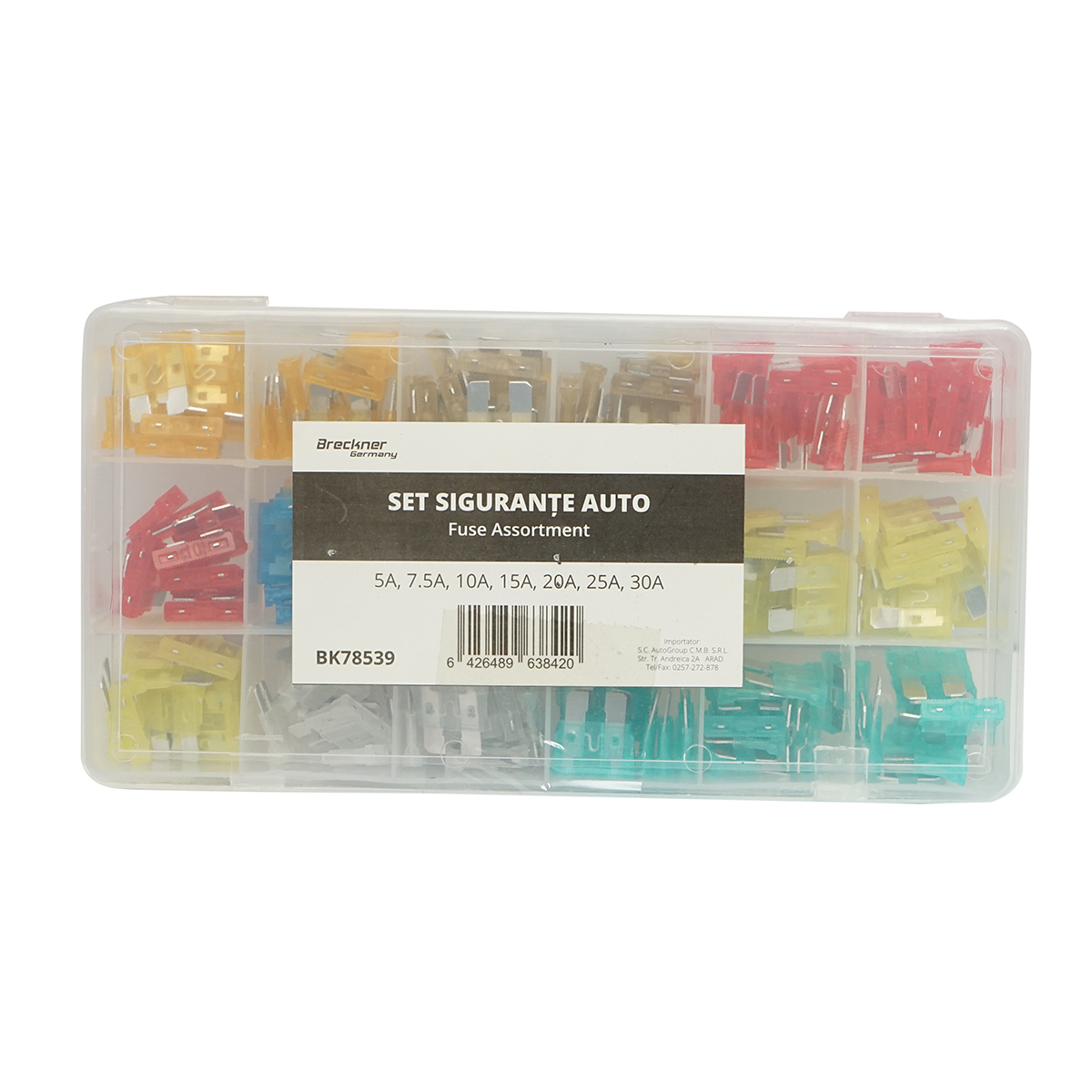 Set 70 sigurante auto standard combinate 5A-30A Breckner Germany – imagine 3