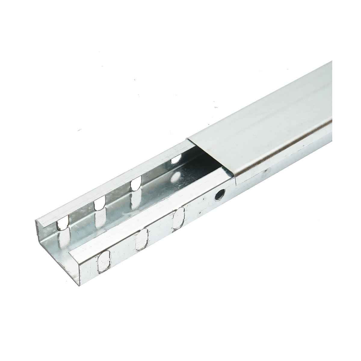 Jgheab metalic neperforat, galvanizat 25x50x2000mm