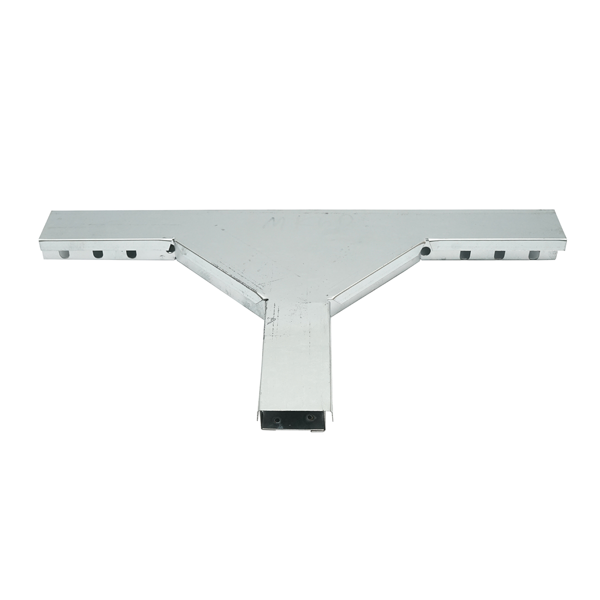 Ramificatie T orizontala din otel galvanizat pentru jgheab 25x50mm