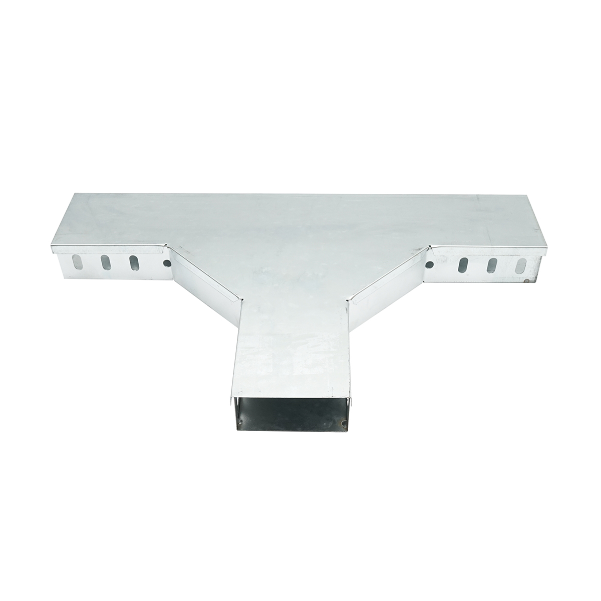 Ramificatie T orizontala din otel galvanizat pentru jgheab 50x100mm