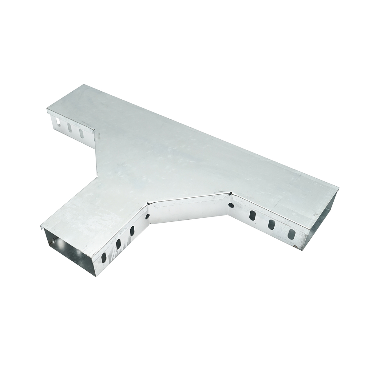 Ramificatie T orizontala din otel galvanizat pentru jgheab 50x100mm – imagine 2