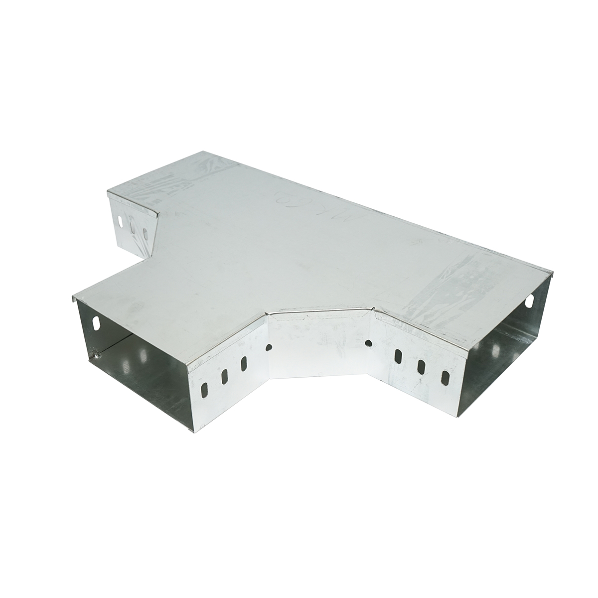 Ramificatie T orizontala din otel galvanizat pentru jgheab 100x200mm – imagine 2