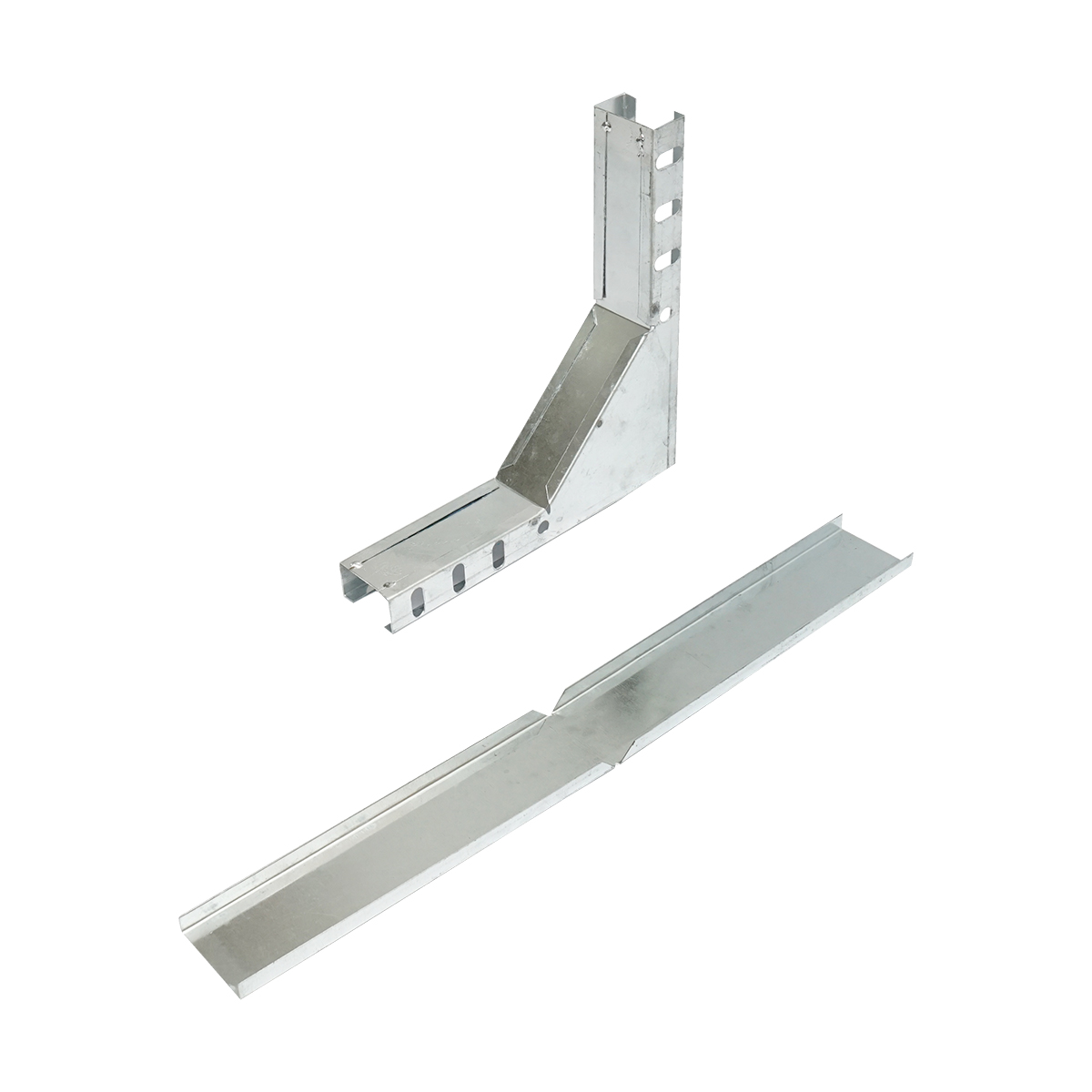 Cot vertical 90 grade de urcare din otel galvanizat pentru jgheab 25x50mm