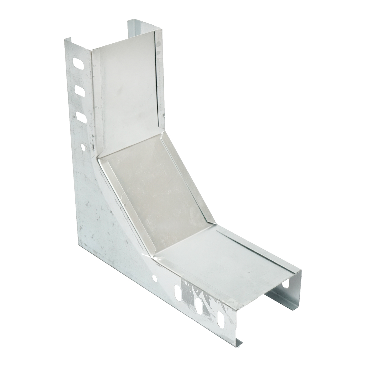 Cot vertical 90 grade de urcare din otel galvanizat pentru jgheab 100x50mm