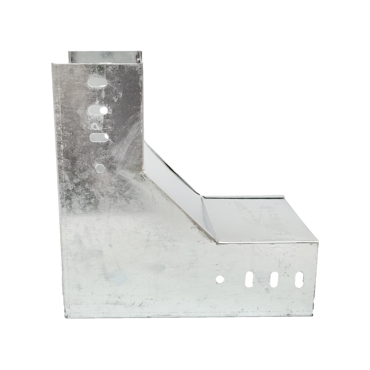 Cot vertical 90 grade de urcare din otel galvanizat pentru jgheab 100x200mm – imagine 2