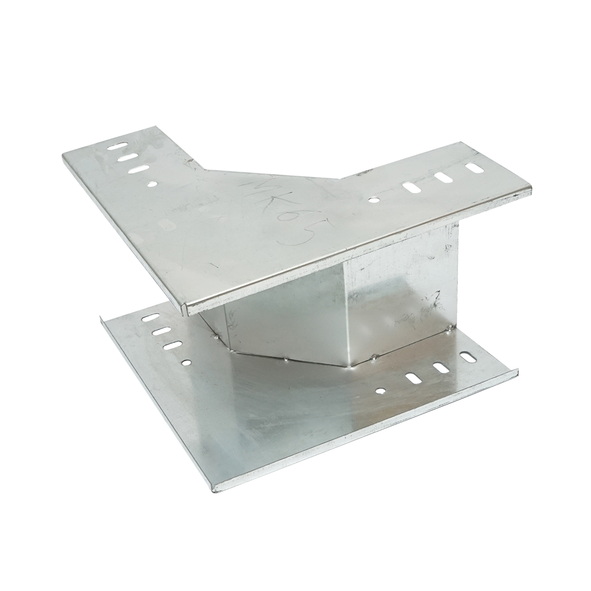 Cot vertical 90 grade de urcare din otel galvanizat pentru jgheab 100x200mm – imagine 4