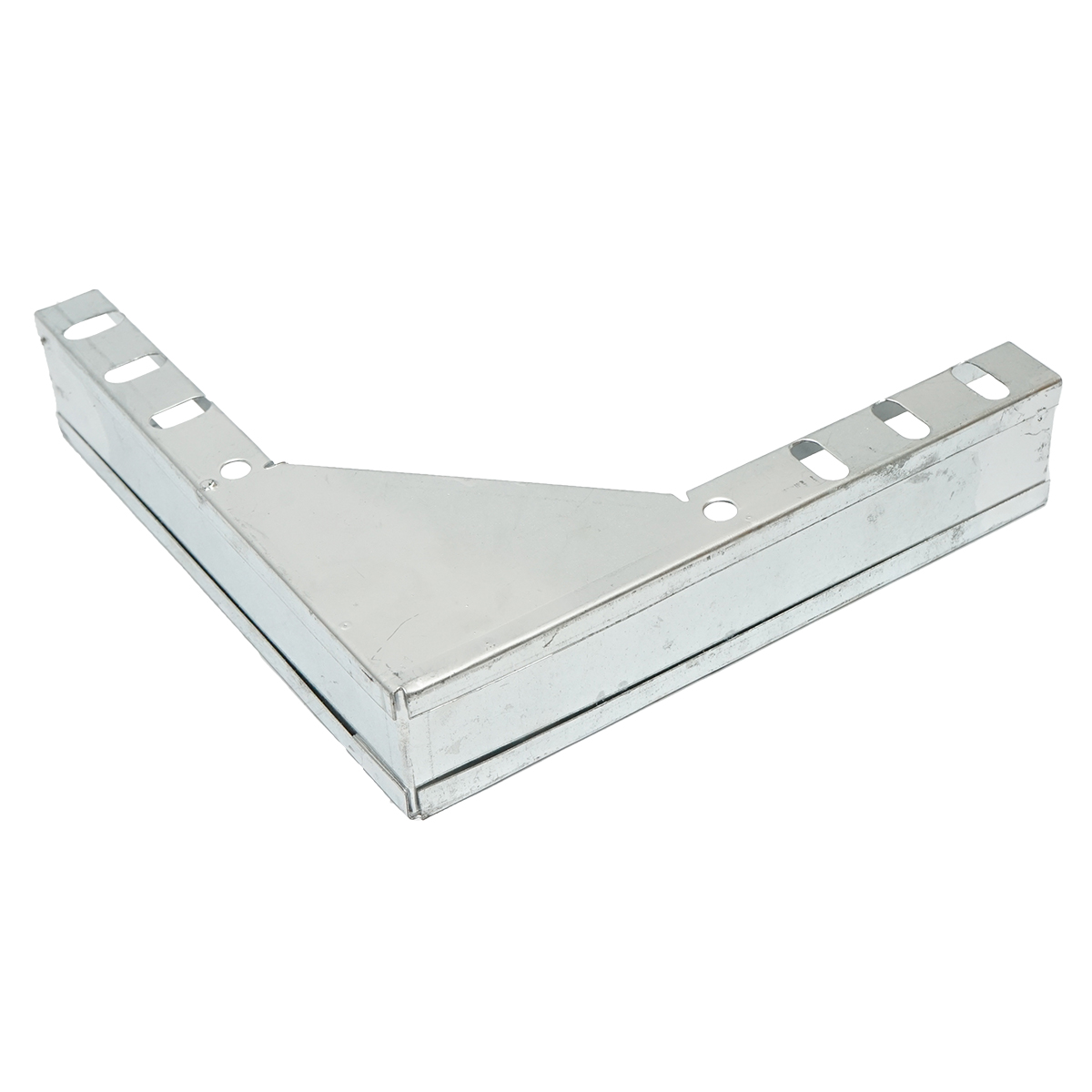 Cot vertical 90 grade de coborare din otel galvanizat pentru jgheab 25x50mm – imagine 2