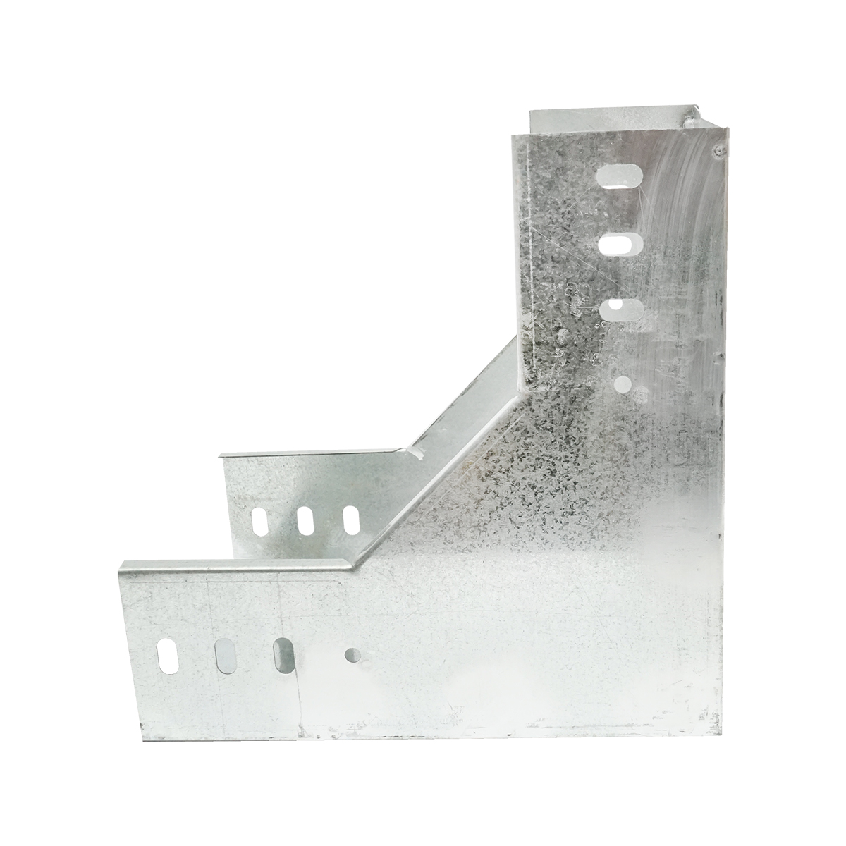 Cot vertical 90 grade de coborare din otel galvanizat pentru jgheab 100x200mm – imagine 3