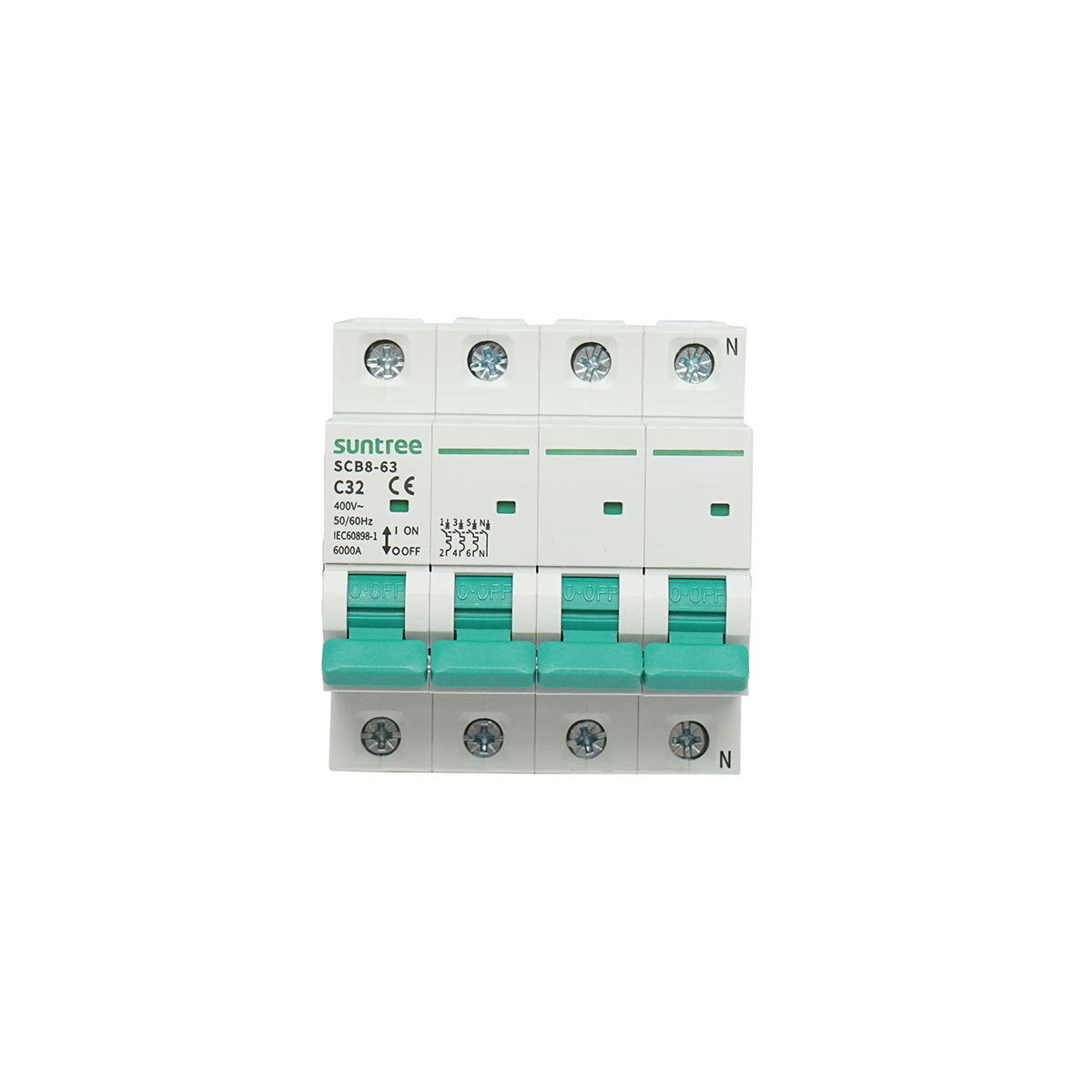 Siguranta automata tip intreruptor 3P+N, 32A 400VAC